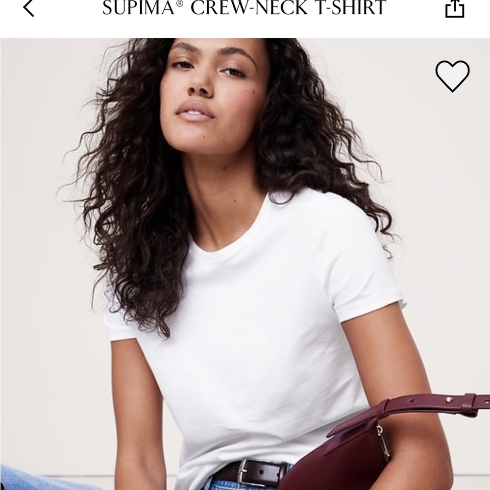 NWOT Banana Republic Supima Cotton t shirt size XS never worn